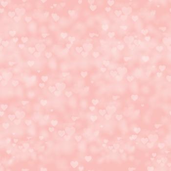 VORBESTELLUNG Jersey Allover Bokeh Hearts- Hell Peach